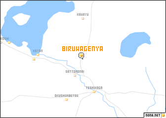map of Biruwagenya