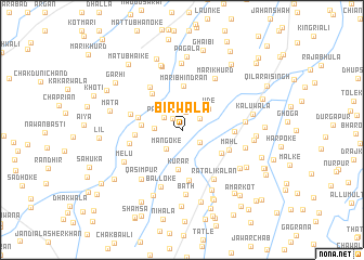 map of Bīrwāla