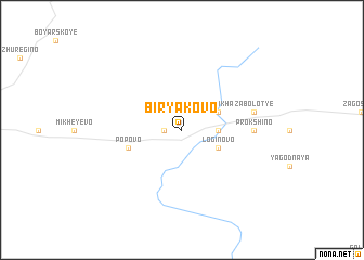 map of Biryakovo
