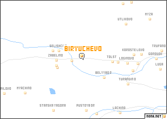 map of Biryuchëvo