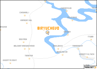 map of Biryuchëvo