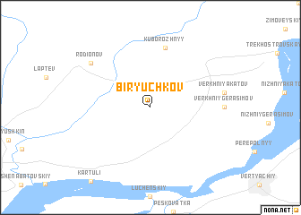 map of Biryuchkov