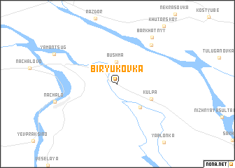 map of Biryukovka