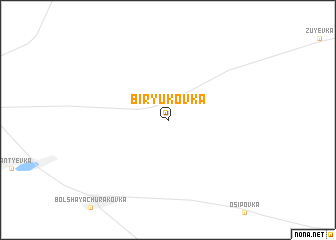 map of Biryukovka