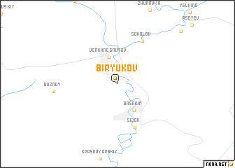 map of Biryukov