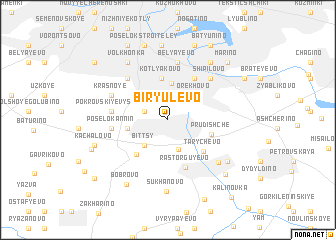 map of Biryulëvo
