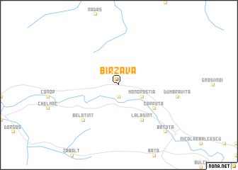 map of Bîrzava