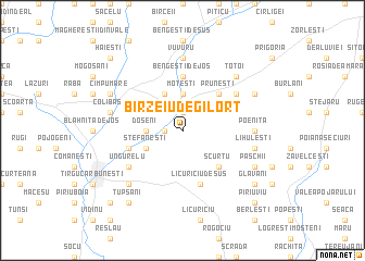 map of Bîrzeiu de Gilort