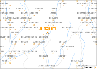 map of Bîrzeşti