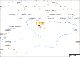 map of Bîrze