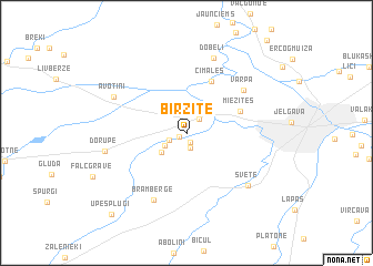 map of Birzīte