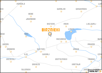 map of Birznieki