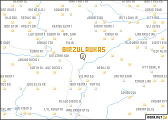 map of Biržu Laukas