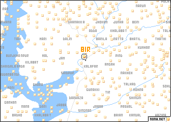 map of Bīr