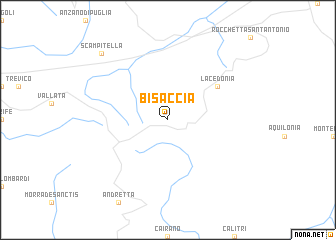 map of Bisaccia