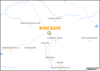 map of Bisacquino