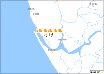 map of Bisagbene