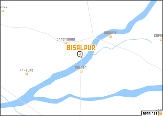 map of Bīsalpur