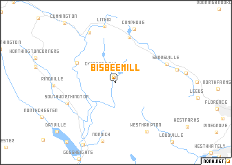 map of Bisbee Mill