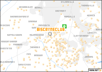 map of Biscayne Club