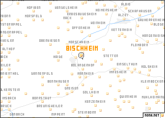 map of Bischheim