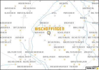 map of Bischoffingen