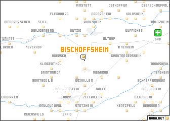 map of Bischoffsheim