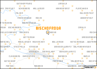 map of Bischofroda