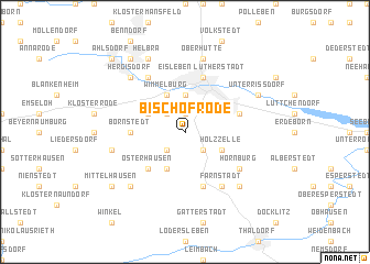 map of Bischofrode