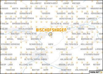 map of Bischofshagen