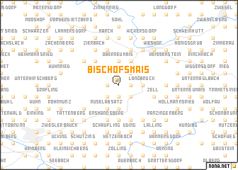 map of Bischofsmais