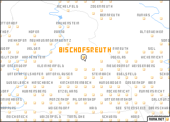 map of Bischofsreuth