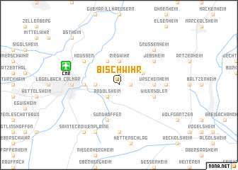 map of Bischwihr