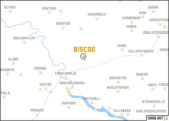 map of Biscoe