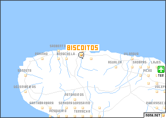 map of Biscoitos