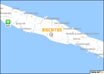 map of Biscoitos