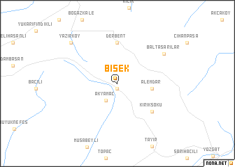 map of Bişek