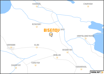 map of Bisenov