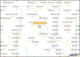 map of Biserica