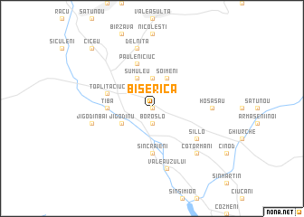 map of Biserica