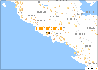 map of Biserna Obala