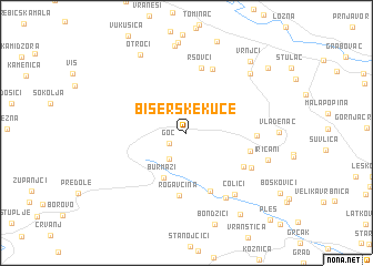 map of Biserske Kuće