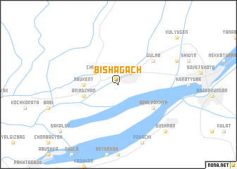 map of Bish-Agach