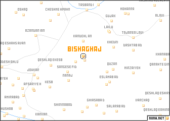 map of Bīsh Āghāj