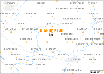 map of Bishampton