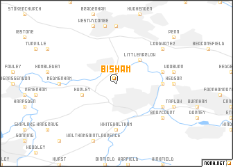 map of Bisham