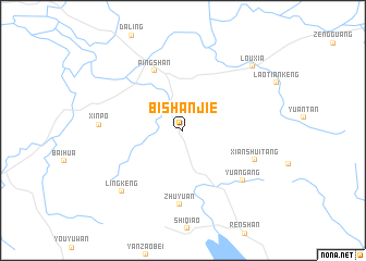 map of Bishanjie