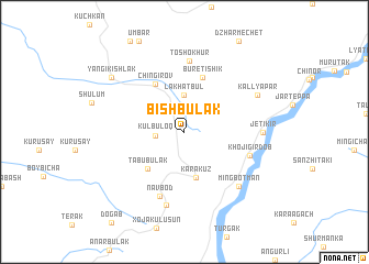 map of Bish-Bulak