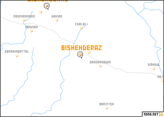 map of Bīsheh Derāz