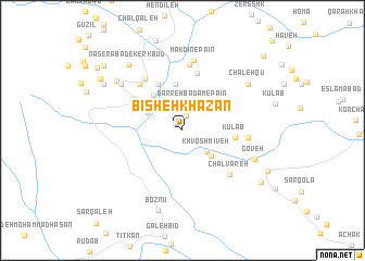 map of Bīsheh Khazān